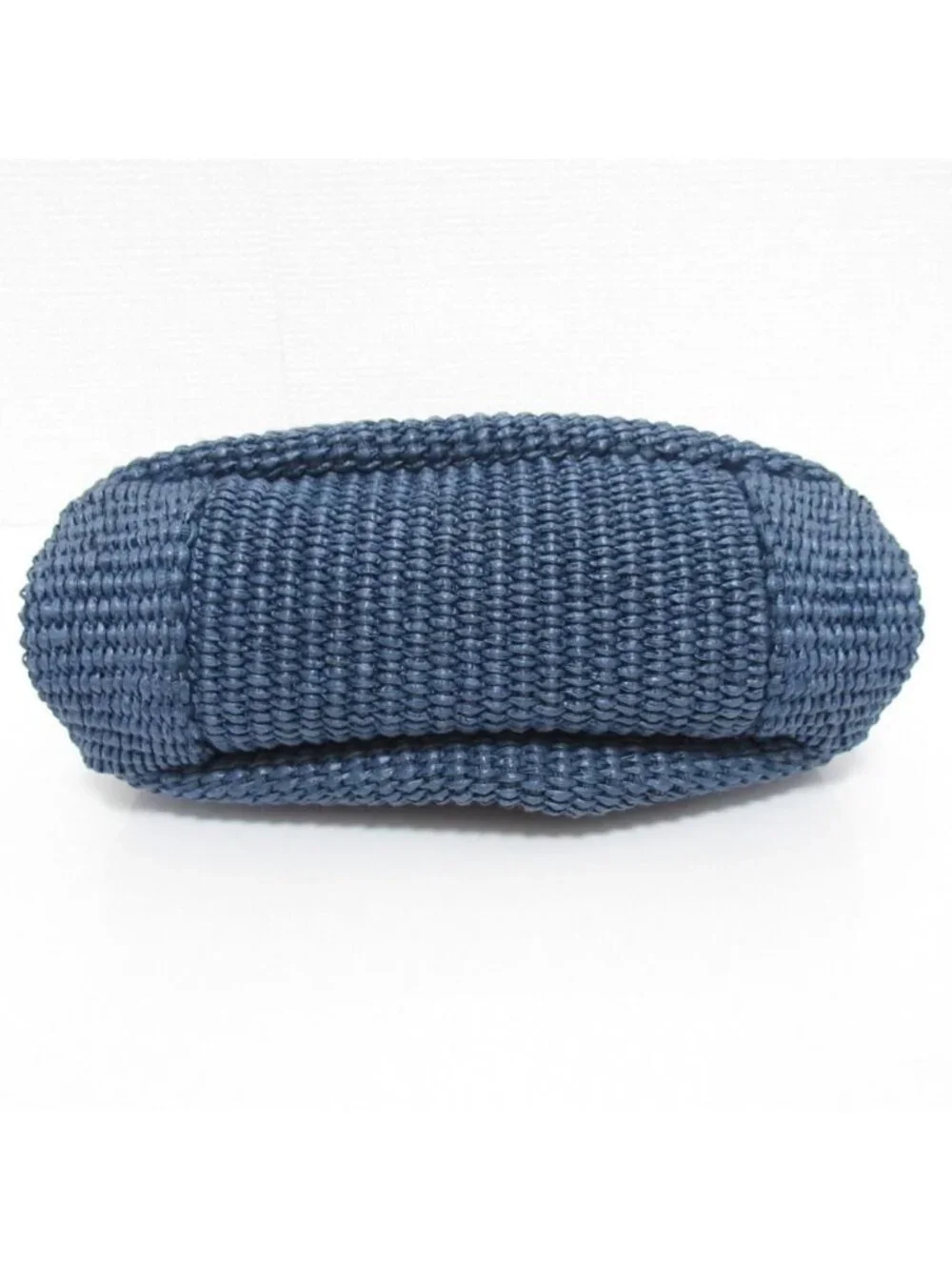 Max Mara Weekend Pasticcino Kiss Lock Braided Shoulder Bag Navy